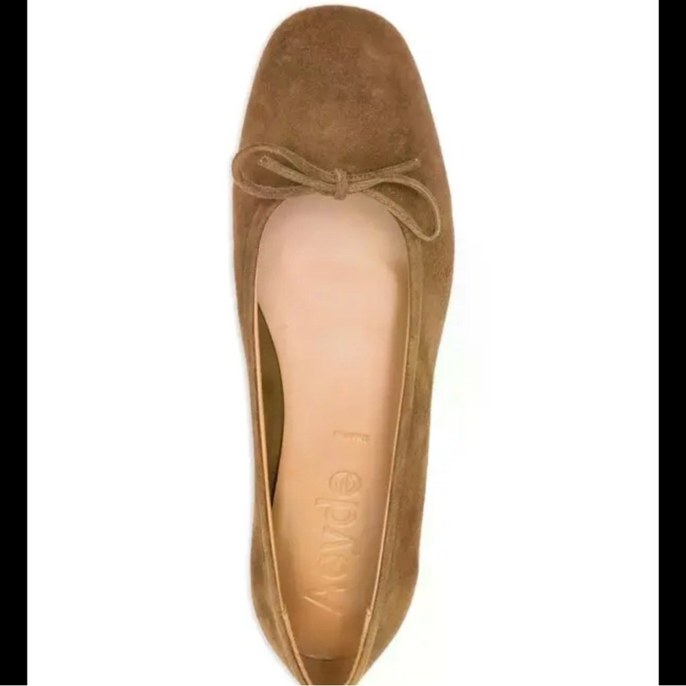 Aeyde shoes Delfina brown suede ballet flats  7.5